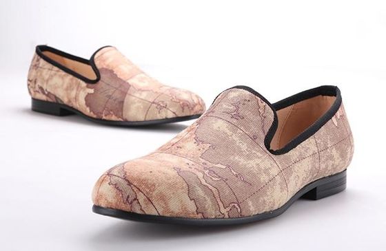 Slip On Mens Velvet Loafers Phong hoa Velvet hút thuốc