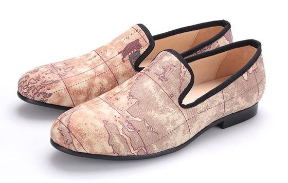 Slip On Mens Velvet Loafers Phong hoa Velvet hút thuốc
