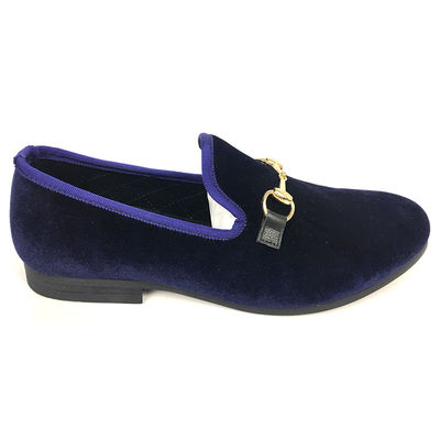 OEM thiết kế da suede nam giới Đen giày phẳng dây chuyền lên vật liệu thoải mái