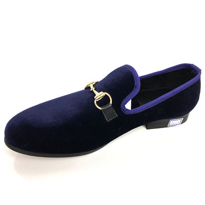 OEM thiết kế da suede nam giới Đen giày phẳng dây chuyền lên vật liệu thoải mái