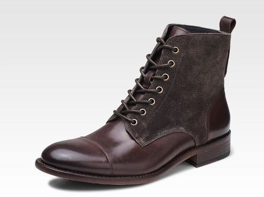 Mùa đông Mens Suede Sa mạc giày dép thời trang Giày mắt cá chân Ý với Zipper bên