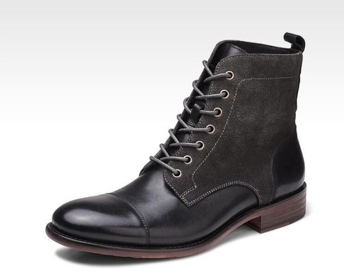 Mùa đông Mens Suede Sa mạc giày dép thời trang Giày mắt cá chân Ý với Zipper bên