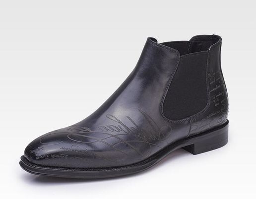 Hình thức Casual Đàn ông Giày chân đòn gối Bàn chân tròn Da Đàn ông Dây lên giày kéo