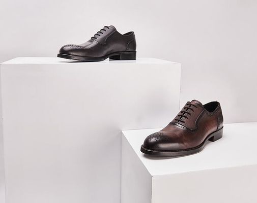 Classic PU Nam giới giày trang phục chính thức Oxford phong cách Bespoke giày thủ công cho doanh nghiệp