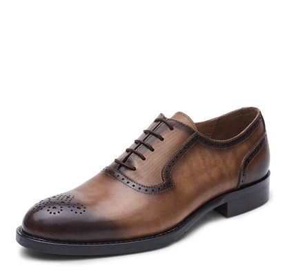 Classic PU Nam giới giày trang phục chính thức Oxford phong cách Bespoke giày thủ công cho doanh nghiệp
