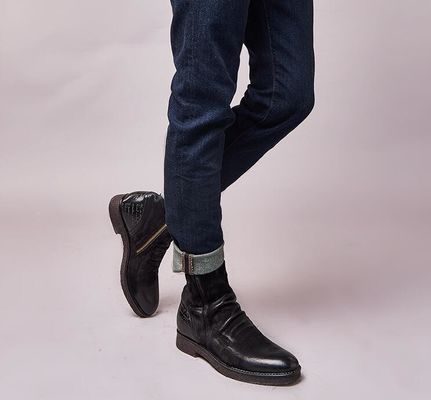 Goodyear giày da, Retro Mens Brogue giày Chelsea