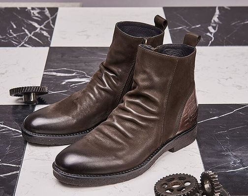 Goodyear giày da, Retro Mens Brogue giày Chelsea