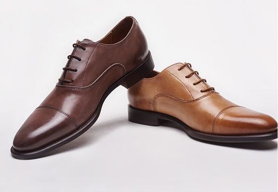 Kinh doanh / Đám cưới Đồ mặc nam giới Giày cao su Da thật Đan lên Brogues