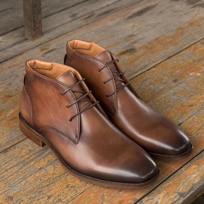 Chukka Suede Da Đàn ông Da Casual Giày màu nâu Đàn ông Dent Up Giày dép