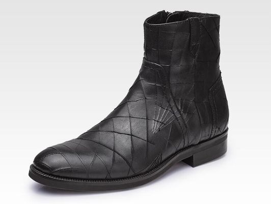 Mùa đông cổ điển Mens da giày thông thường kích thước bình thường dây chuyền lên Mens da dẻo mắt cá chân