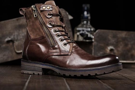 Chiều cao tăng cao gót thang máy giày bình thường Flat Lace Up Mens thang máy trang phục giày