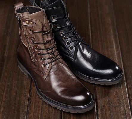 Chiều cao tăng cao gót thang máy giày bình thường Flat Lace Up Mens thang máy trang phục giày