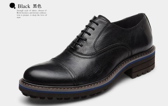 Giày đan xen kiểu đàn ông da giày giày đẹp Goodyear giày giày với hai ngón chân