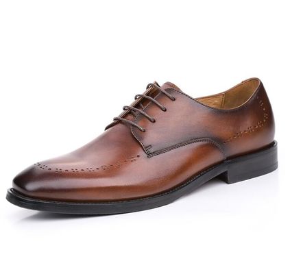 Round Toe Mens Loafers da kiểu hộp sọ Oxford Trượt trên đôi giày phẳng Cho bữa tiệc