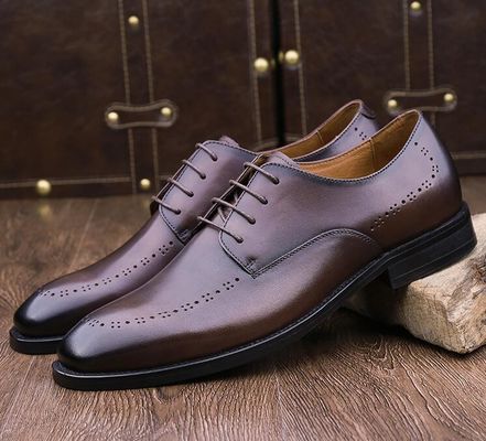 Round Toe Mens Loafers da kiểu hộp sọ Oxford Trượt trên đôi giày phẳng Cho bữa tiệc