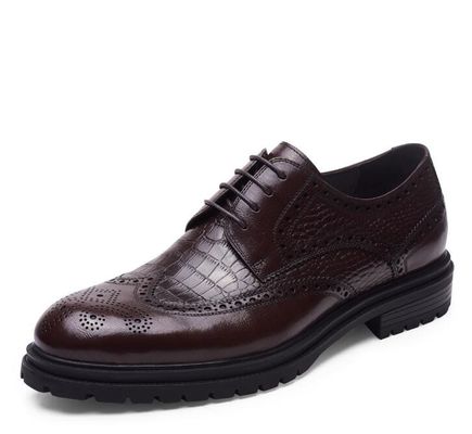 Chơi thoải mái Mens Loafers da mùa hè bền Mens nâu Slip On giày