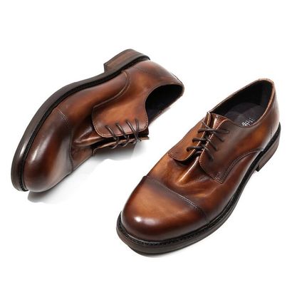 Đàn ông bò mặc trang phục trang trọng Giày thời trang Đàn ông màu nâu Da Oxford Giày