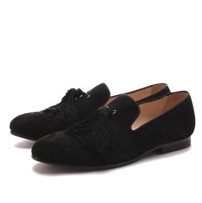 High End Mens Velvet Loafers Với Tassels Kích thước tùy chỉnh
