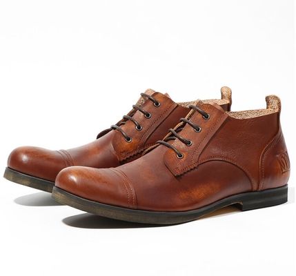 OEM Mens Casual Lace Up Giày thoải mái thở giày lái xe phẳng