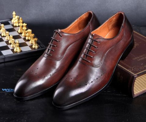 Đàn ông thời trang quần áo trang trọng giày dép, Brogue ẩn cao gót giày dép da cho đàn ông