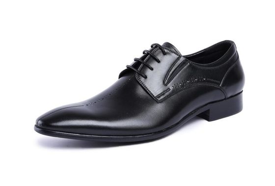 Nhãn hiệu Wingtip Oxford Luxury Mens Da Dress Shoes, Giày da chân chính được chạm khắc
