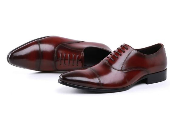 Quân đội Oxford lễ hội da đỏ sĩ quan quân sự đàn ông giày 39-45# kích thước