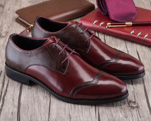 Giày da chân chính được làm bằng tay cho đàn ông giày quần áo, giày da bình thường cho đám cưới hoặc tiệc tùng