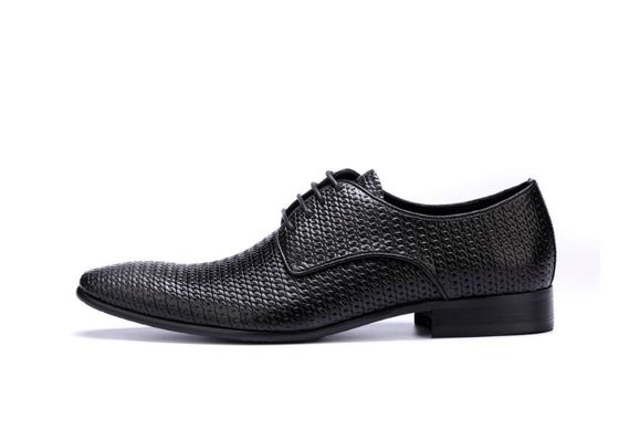 Tất cả là vải đan xen màu sắc Đồ mặc da chân chính cho nam giới Giày Oxford da cho nam giới