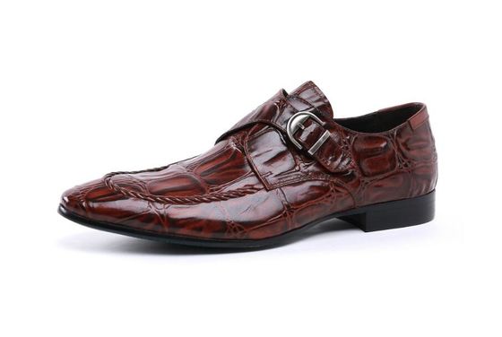 Bàn tay làm bằng da sáng Brogues hình thức giày làm việc màu nâu cho buổi tối mặc bữa tiệc