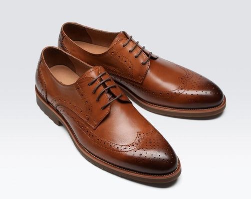 Phong cách cổ điển Derby Đen mặc giày, Đàn ông Retro mặc giày Oxford