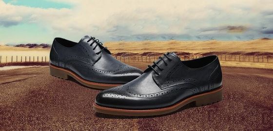 Phong cách cổ điển Derby Đen mặc giày, Đàn ông Retro mặc giày Oxford