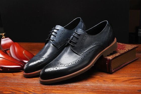 Phong cách cổ điển Derby Đen mặc giày, Đàn ông Retro mặc giày Oxford