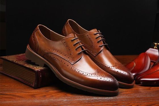 Phong cách cổ điển Derby Đen mặc giày, Đàn ông Retro mặc giày Oxford