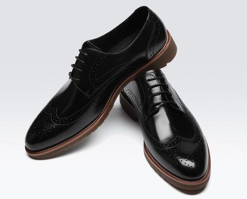 Phong cách cổ điển Derby Đen mặc giày, Đàn ông Retro mặc giày Oxford