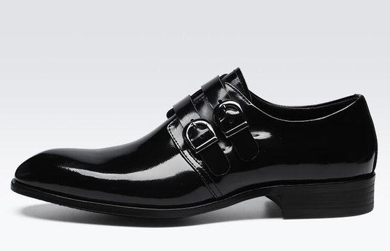 Retro Brogue Đàn ông Giày trang phục chính thức, Giày văn phòng kinh doanh Đen giày Oxford