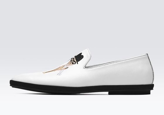 Tay sơn phẳng da mềm Loafers, in đàn ông Loafers mô hình