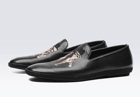 Tay sơn phẳng da mềm Loafers, in đàn ông Loafers mô hình