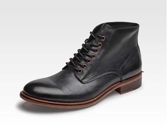 Classic Mens Waterproof Winter Dress Giày dép Da thật Dịch vụ OEM / ODM
