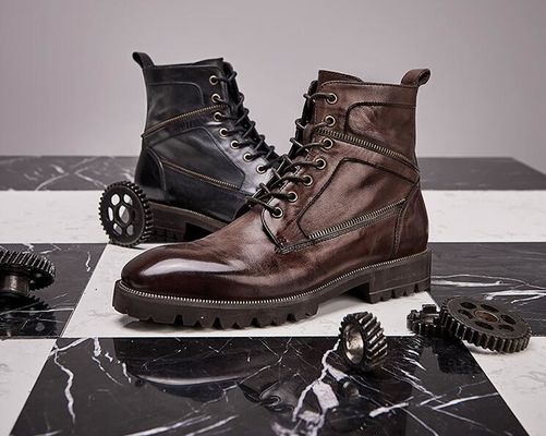 Giày quân sự da chân chính có thể thở Giày huấn luyện quân đội chống nước