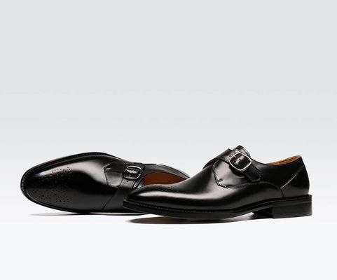 Oxford da đàn ông Buckle giày giày màu xanh lá cây / Đen Gentleman giày giày