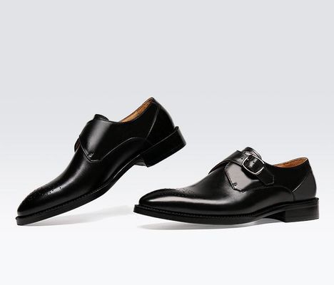 Oxford da đàn ông Buckle giày giày màu xanh lá cây / Đen Gentleman giày giày