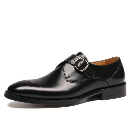 Oxford da đàn ông Buckle giày giày màu xanh lá cây / Đen Gentleman giày giày