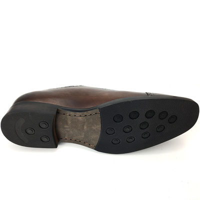 British Style Mens Pointed Toe Shoes / Lace Up Casual Shoes Màu nâu