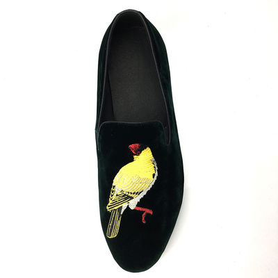 Cảm thấy thoải mái Mens Velvet Loafers mặc chống chọi Loafers da suede đen
