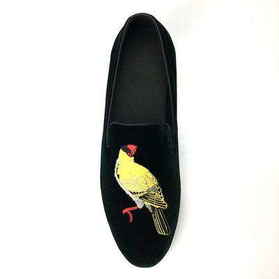 Cảm thấy thoải mái Mens Velvet Loafers mặc chống chọi Loafers da suede đen