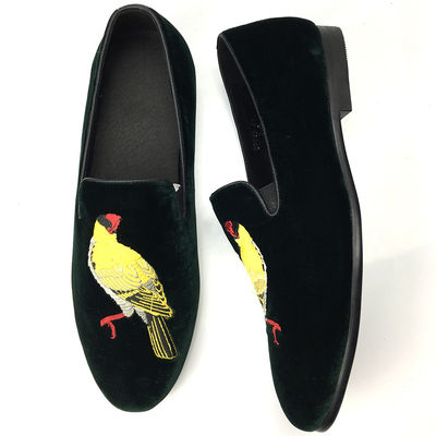 Cảm thấy thoải mái Mens Velvet Loafers mặc chống chọi Loafers da suede đen