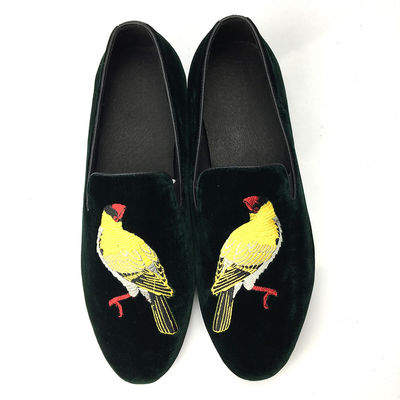 Cảm thấy thoải mái Mens Velvet Loafers mặc chống chọi Loafers da suede đen