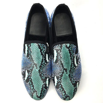 Thiết kế thanh lịch Snakeskin Mens Loafers Wear chống thấm Mens da lái xe giày