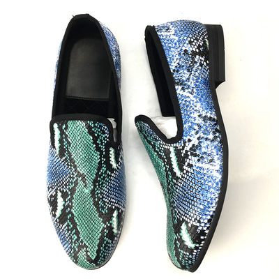 Thiết kế thanh lịch Snakeskin Mens Loafers Wear chống thấm Mens da lái xe giày