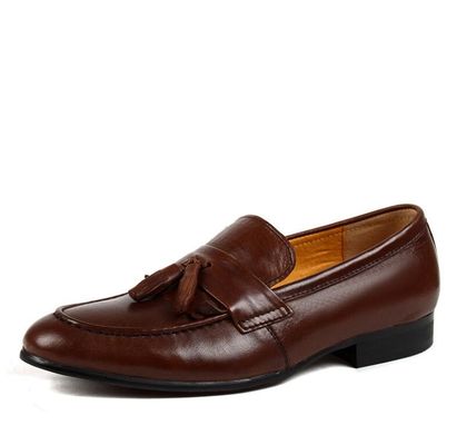 Giày chân chính da lơ Tassel Loafers Giày nam / Da lơ Giày mặc ODM